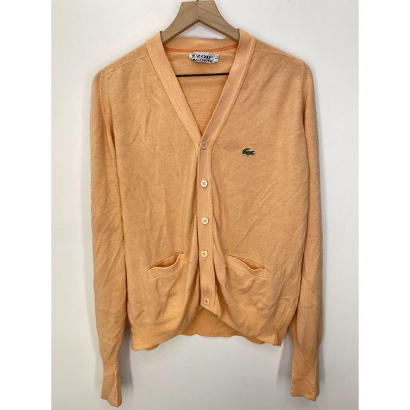 Lacoste Coral Color Wool Sweater Size Large - Picture 1 of 8